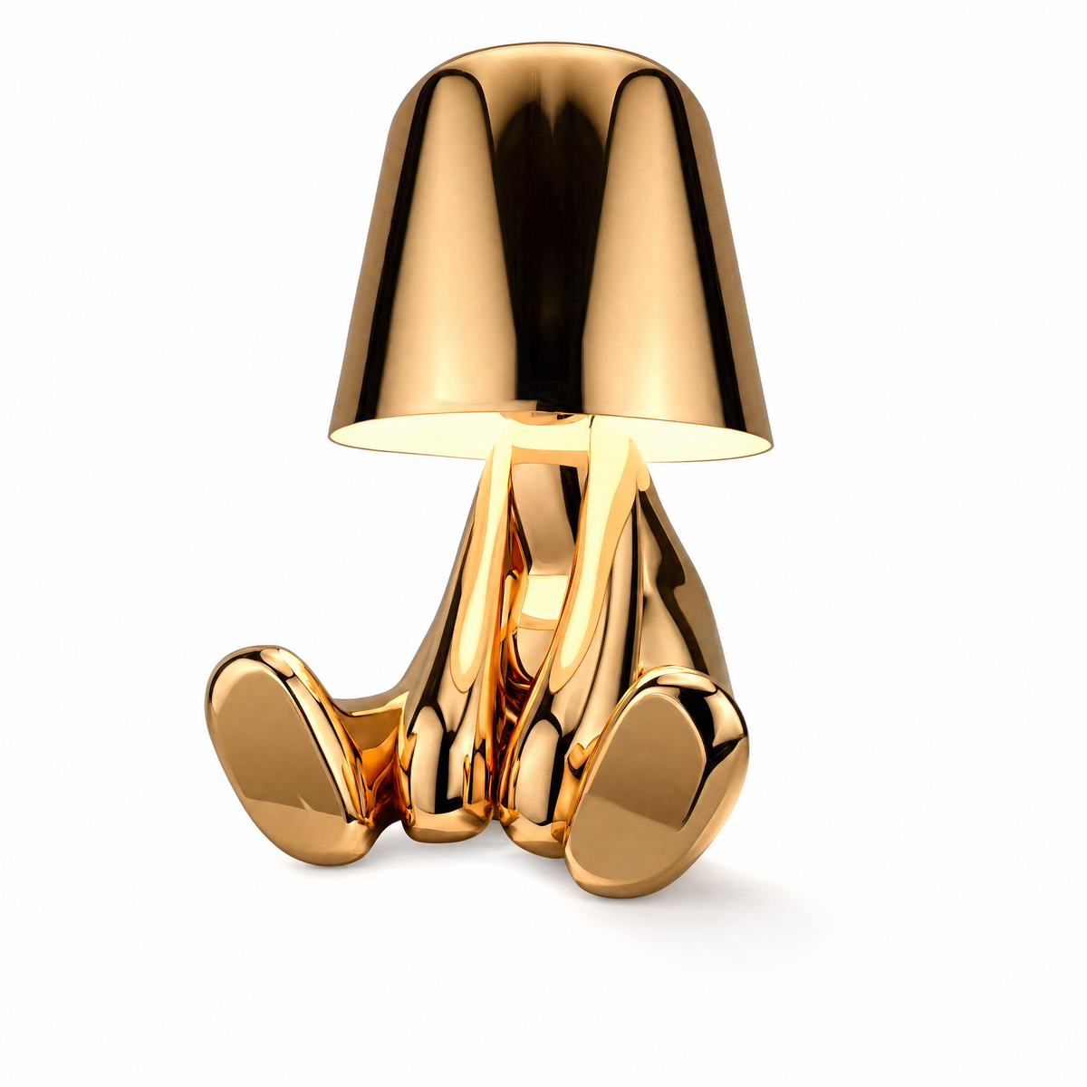 Pensatore Aureo Golden Statuette Cordless Table Lamp