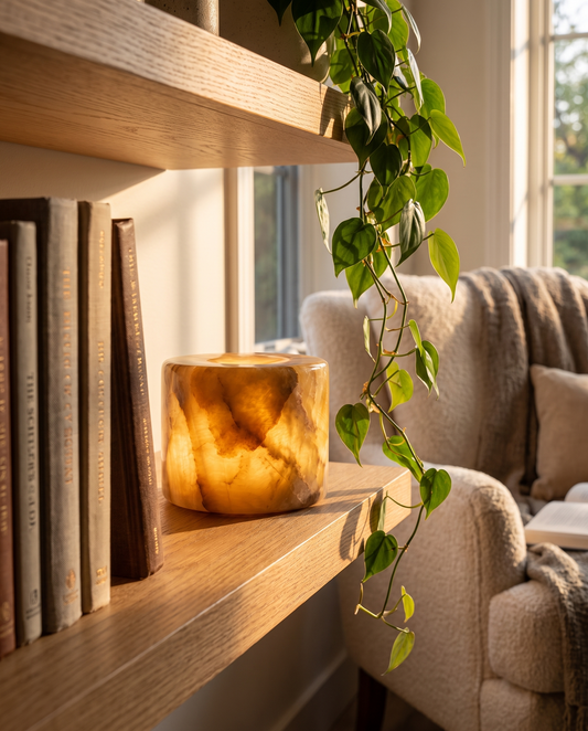 Pietra Lunare Genuine Marble Cordless Touch Lamp Rechargeable