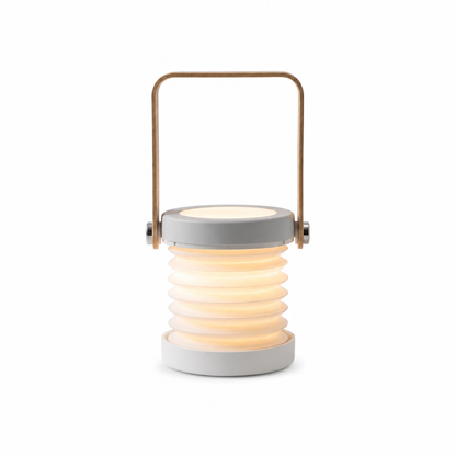 Luce Nomade Folding Cordless Travel Lantern with Birch Handle