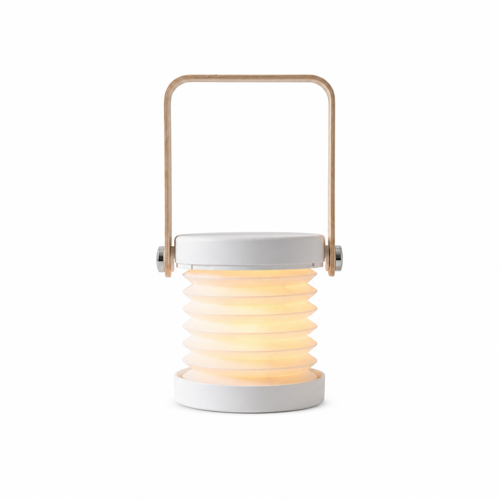 
Luce Nomade Folding Cordless Travel Lantern with Birch Handle