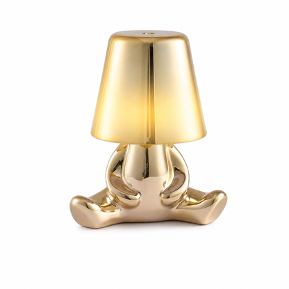 Pensatore Aureo Golden Statuette Cordless Table Lamp