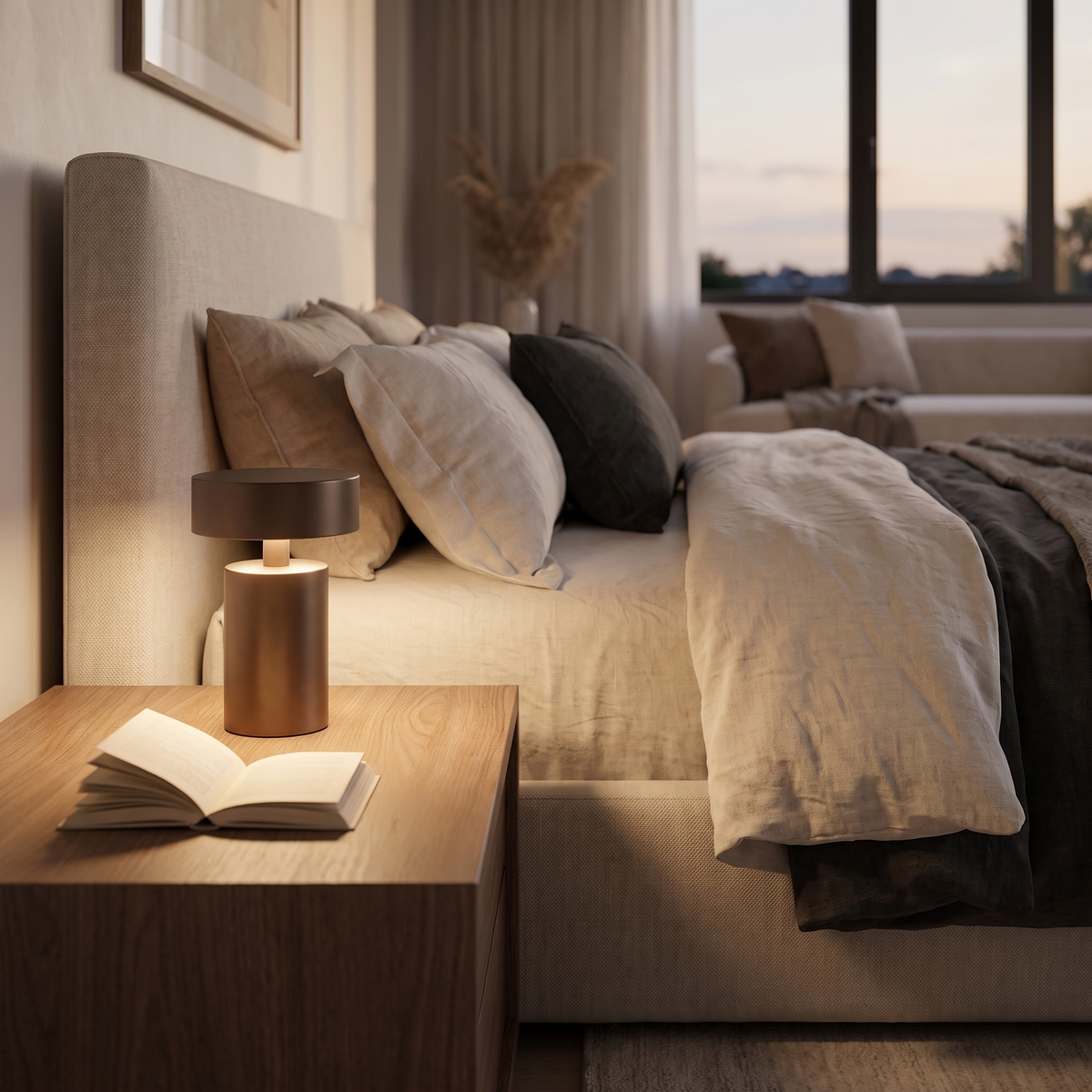 
Vespera Tocco Cordless Mushroom Table Lamp Rechargeable