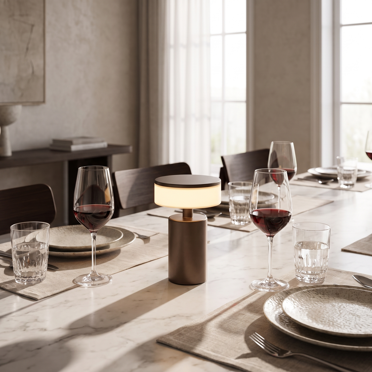 
Vespera Tocco Cordless Mushroom Table Lamp Rechargeable