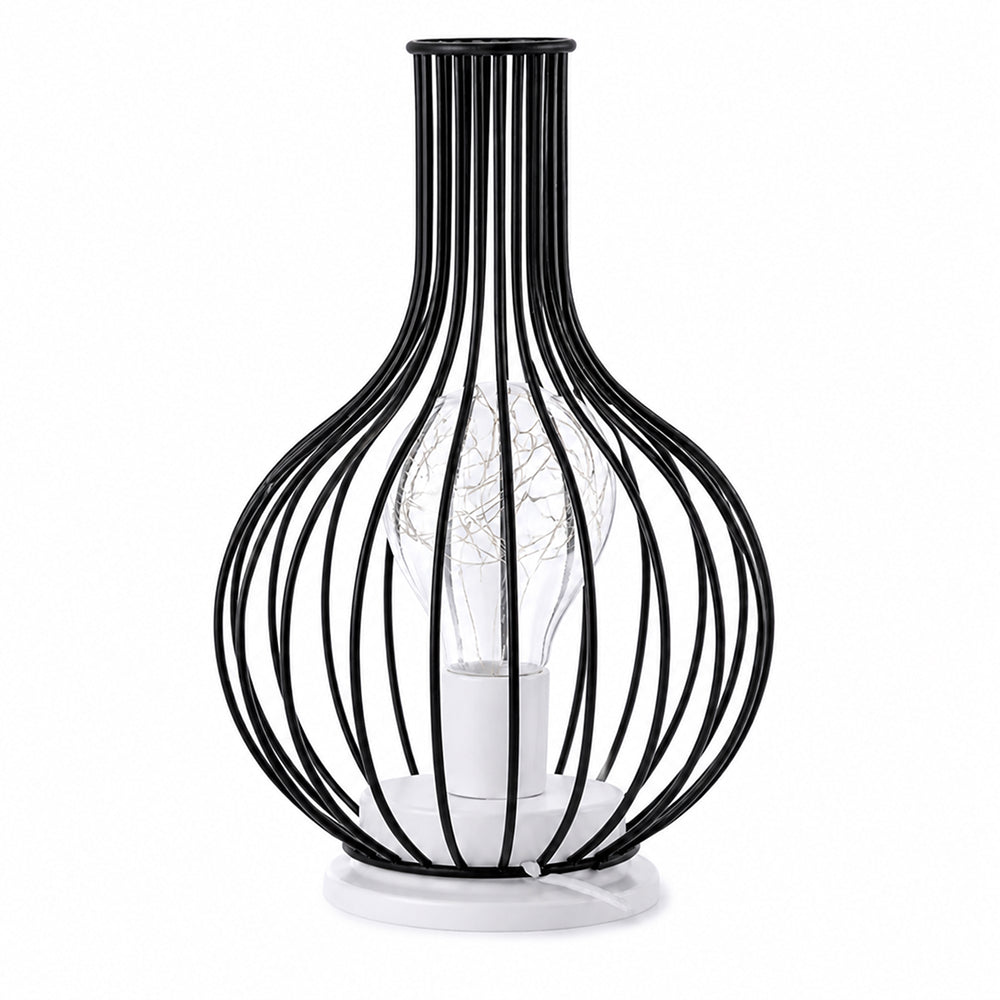 
Aurello Decanter Iron Cage Table Lamp with LED Copper Wire
