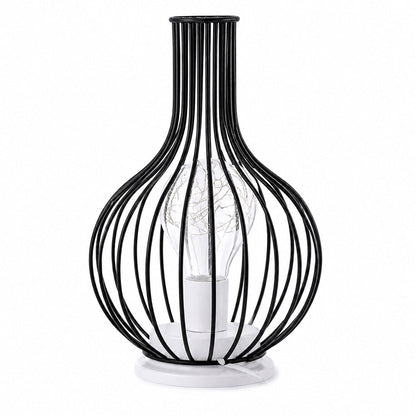 Aurello Decanter Iron Cage Table Lamp with LED Copper Wire