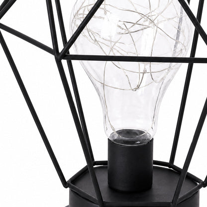 Orvane Diamond Cage Iron Table Lamp with LED Copper Wire