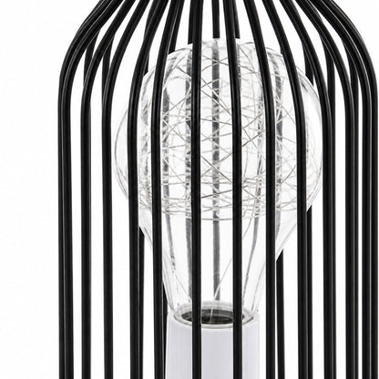 Virello Wine Bottle Silhouette Iron Table Lamp with LED