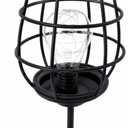 Cavero Wine Glass Silhouette Iron Table Lamp with LED