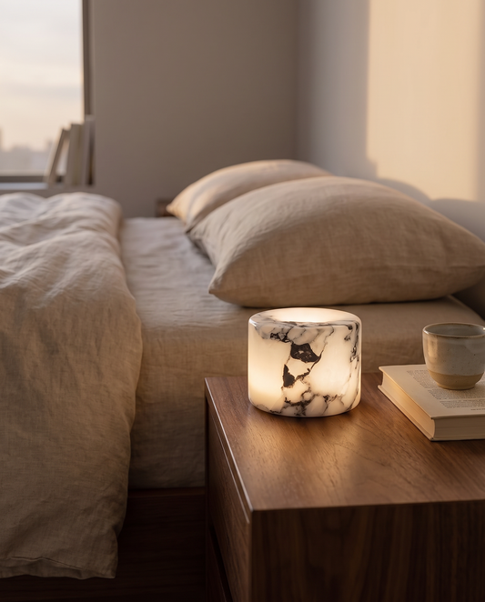 
Pietra Lunare Genuine Marble Cordless Touch Lamp Rechargeable