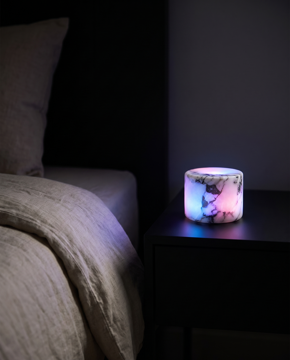 
Pietra Lunare Genuine Marble Cordless Touch Lamp Rechargeable